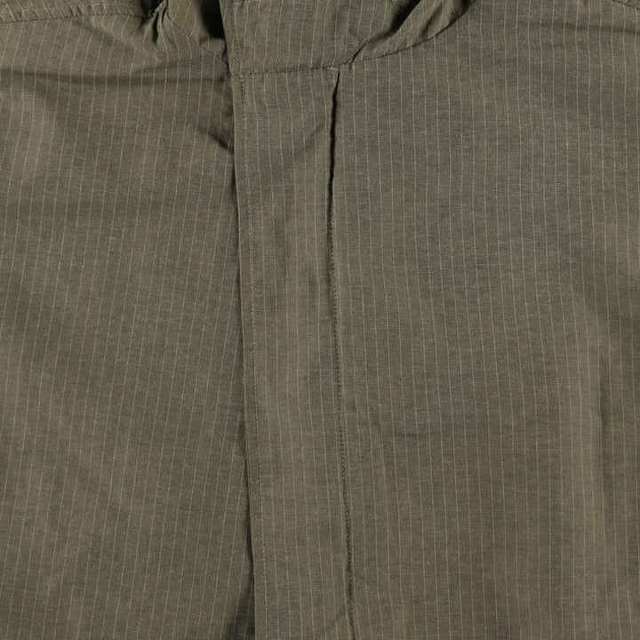 1990'S Eddie Bauer M-51 type striped mod coat, men's size L equivalent, vintage. cotton Khaki type Vintage Second Hand