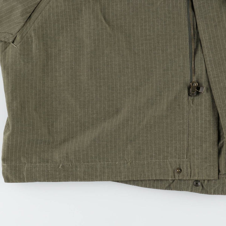 1990'S Eddie Bauer M-51 type striped mod coat, men's size L equivalent, vintage. cotton Khaki type Vintage Second Hand