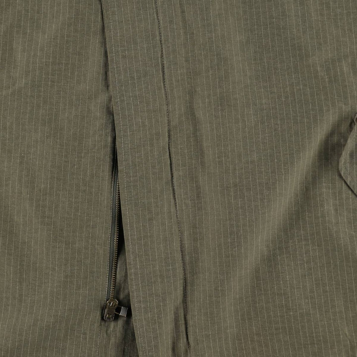 1990'S Eddie Bauer M-51 type striped mod coat, men's size L equivalent, vintage. cotton Khaki type Vintage Second Hand