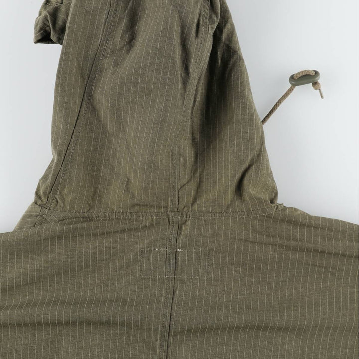 1990'S Eddie Bauer M-51 type striped mod coat, men's size L equivalent, vintage. cotton Khaki type Vintage Second Hand