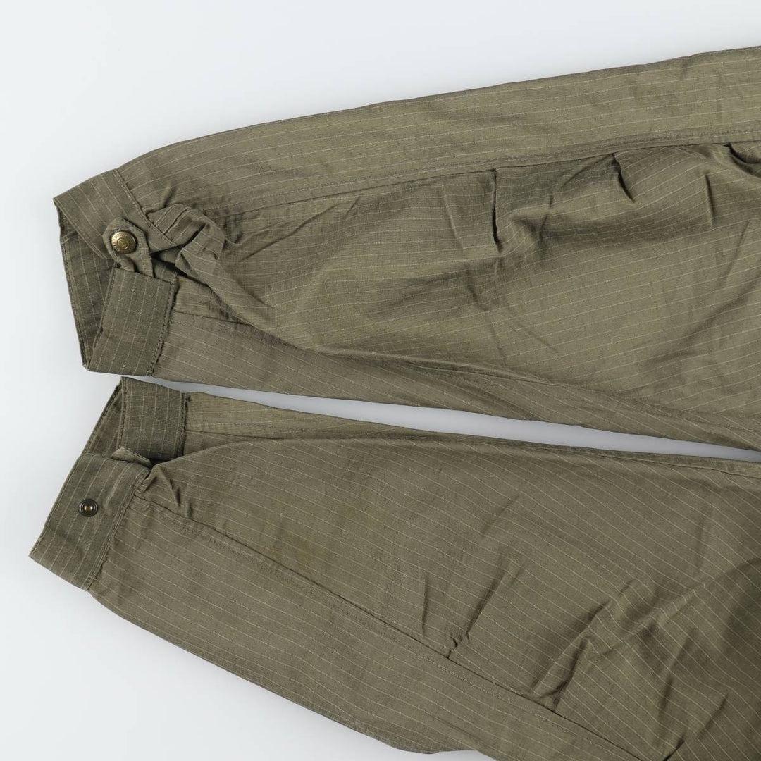 1990'S Eddie Bauer M-51 type striped mod coat, men's size L equivalent, vintage. cotton Khaki type Vintage Second Hand