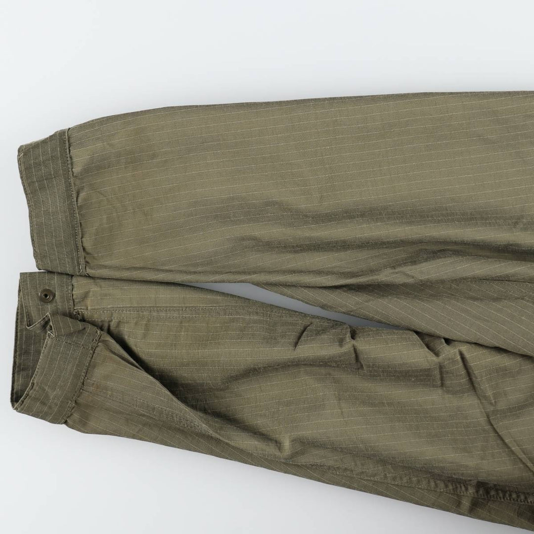 1990'S Eddie Bauer M-51 type striped mod coat, men's size L equivalent, vintage. cotton Khaki type Vintage Second Hand