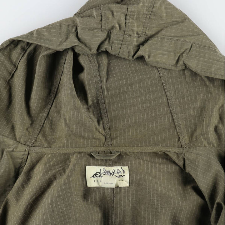 1990'S Eddie Bauer M-51 type striped mod coat, men's size L equivalent, vintage. cotton Khaki type Vintage Second Hand