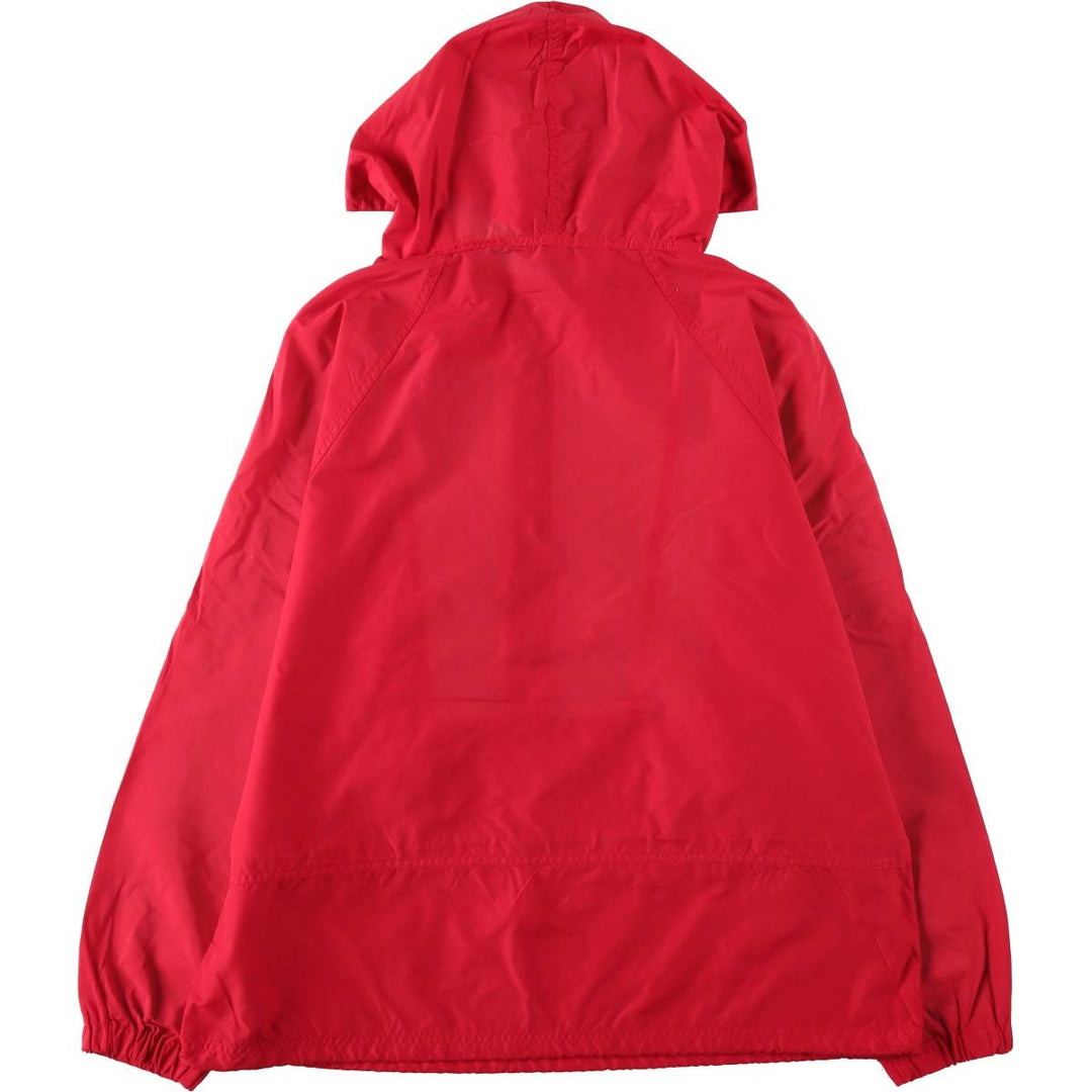 ~90'S LL Bean Anorak Parka with Mountain Logo and Katahdin Logo, Men's Size L (Equivalent), Vintage Nylon red type Vintage Second Hand