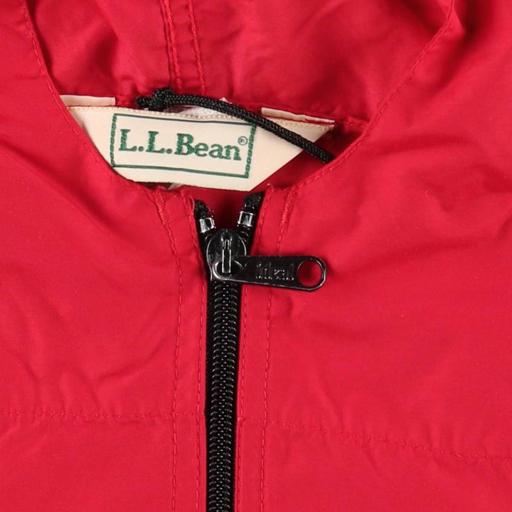 ~90'S LL Bean Anorak Parka with Mountain Logo and Katahdin Logo, Men's Size L (Equivalent), Vintage Nylon red type Vintage Second Hand