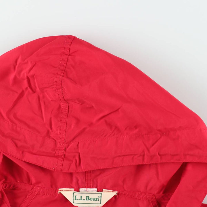 ~90'S LL Bean Anorak Parka with Mountain Logo and Katahdin Logo, Men's Size L (Equivalent), Vintage Nylon red type Vintage Second Hand