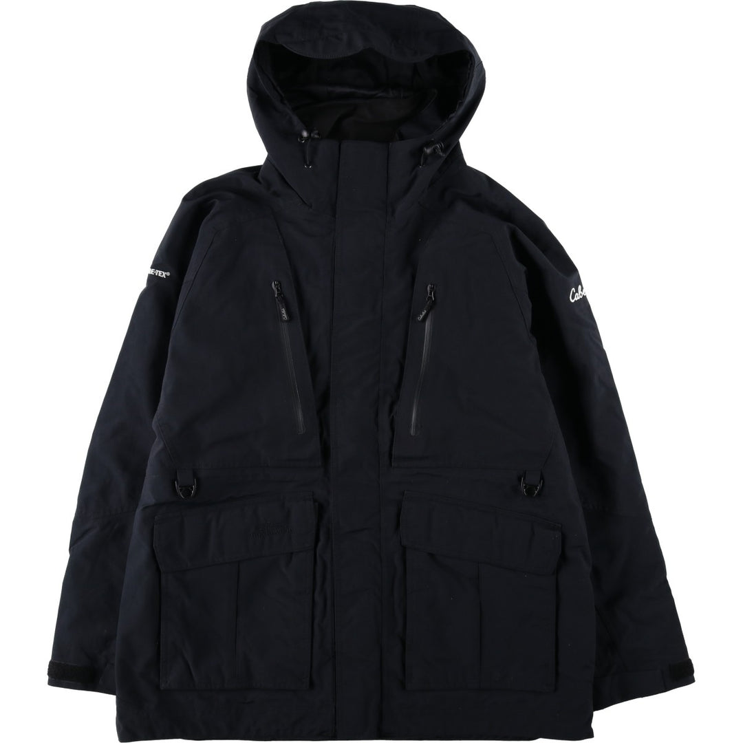 90s-00'S Cabelas GORE-TEX Mountain Parka Shell Jacket, Men's Size L (approx.), Vintage Nylon (Gore-Tex) black type Vintage Second Hand