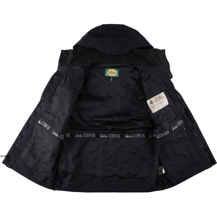 90s-00'S Cabelas GORE-TEX Mountain Parka Shell Jacket, Men's Size L (approx.), Vintage Nylon (Gore-Tex) black type Vintage Second Hand