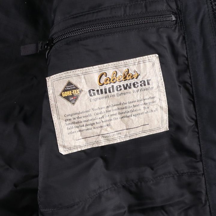90s-00'S Cabelas GORE-TEX Mountain Parka Shell Jacket, Men's Size L (approx.), Vintage Nylon (Gore-Tex) black type Vintage Second Hand