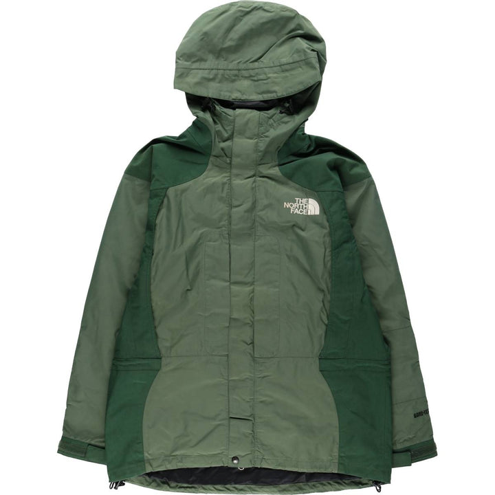 1990'S The North Face GORE-TEX Mountain Parka Shell Jacket, Men's Size L (approx.) Nylon (Gore-Tex) Khaki type sage green Vintage Second Hand
