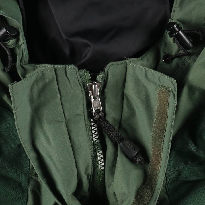 1990'S The North Face GORE-TEX Mountain Parka Shell Jacket, Men's Size L (approx.) Nylon (Gore-Tex) Khaki type sage green Vintage Second Hand