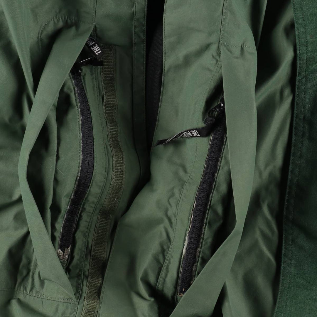 1990'S The North Face GORE-TEX Mountain Parka Shell Jacket, Men's Size L (approx.) Nylon (Gore-Tex) Khaki type sage green Vintage Second Hand