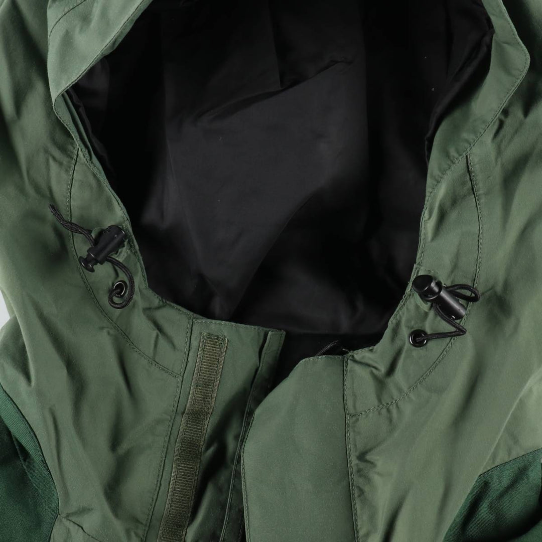 1990'S The North Face GORE-TEX Mountain Parka Shell Jacket, Men's Size L (approx.) Nylon (Gore-Tex) Khaki type sage green Vintage Second Hand