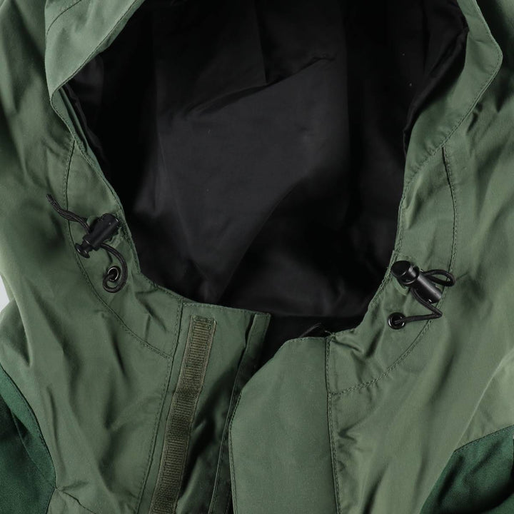 1990'S The North Face GORE-TEX Mountain Parka Shell Jacket, Men's Size L (approx.) Nylon (Gore-Tex) Khaki type sage green Vintage Second Hand