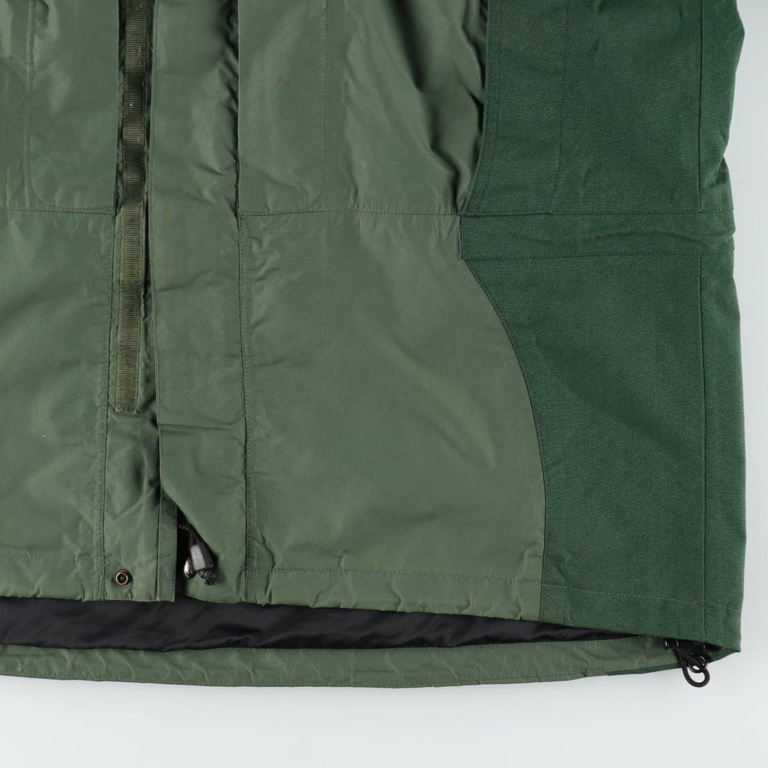 1990'S The North Face GORE-TEX Mountain Parka Shell Jacket, Men's Size L (approx.) Nylon (Gore-Tex) Khaki type sage green Vintage Second Hand