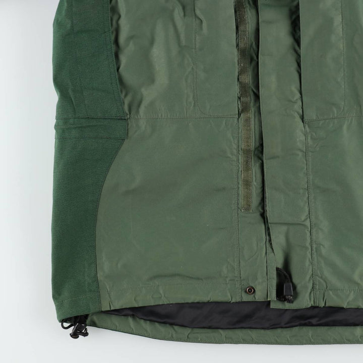 1990'S The North Face GORE-TEX Mountain Parka Shell Jacket, Men's Size L (approx.) Nylon (Gore-Tex) Khaki type sage green Vintage Second Hand