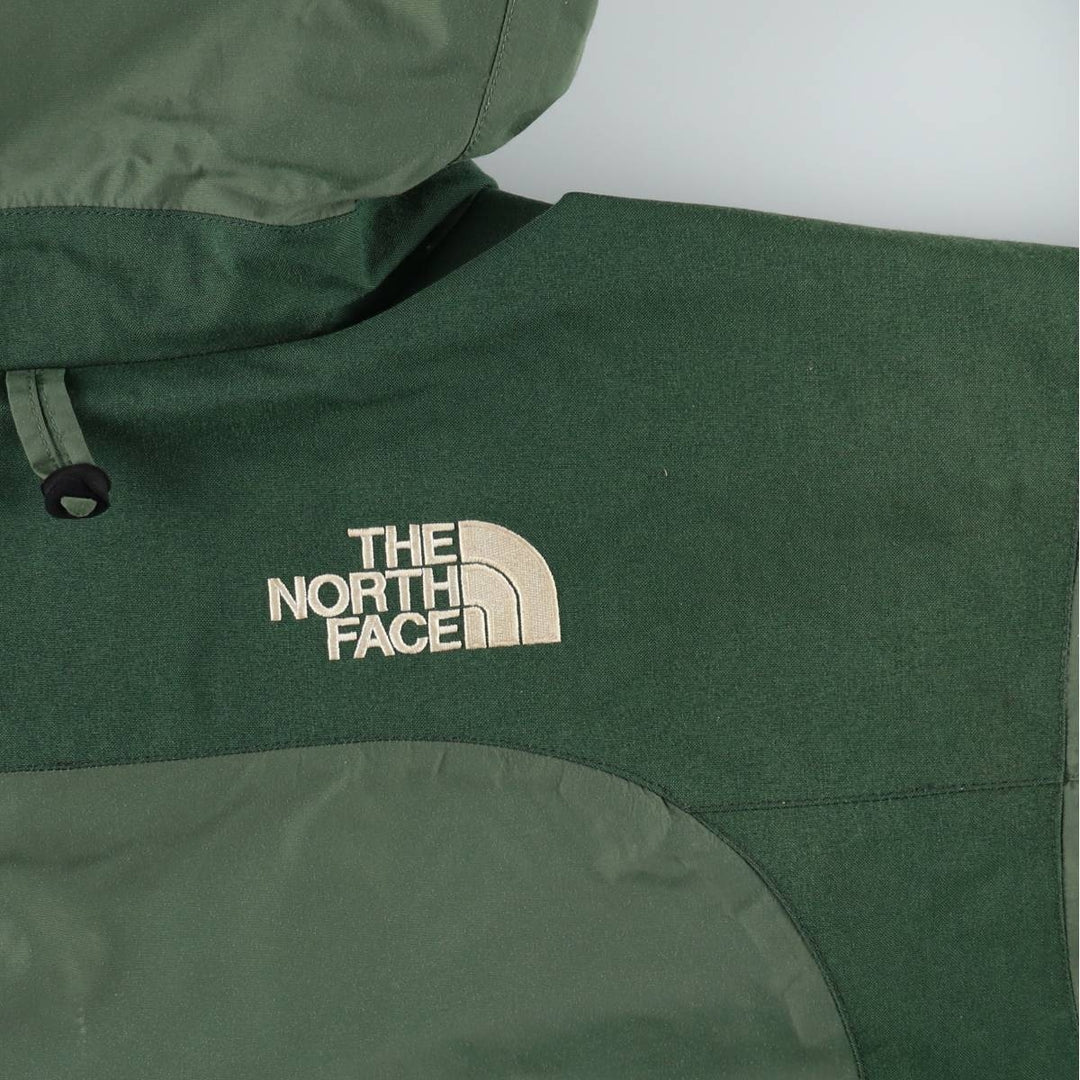 1990'S The North Face GORE-TEX Mountain Parka Shell Jacket, Men's Size L (approx.) Nylon (Gore-Tex) Khaki type sage green Vintage Second Hand