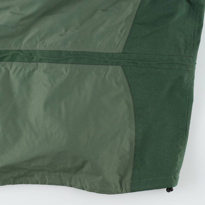 1990'S The North Face GORE-TEX Mountain Parka Shell Jacket, Men's Size L (approx.) Nylon (Gore-Tex) Khaki type sage green Vintage Second Hand
