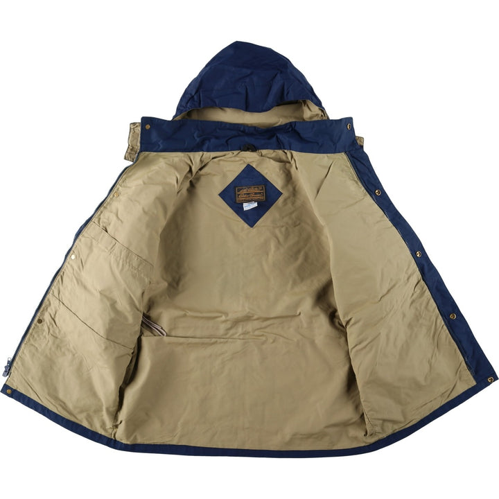 1970'S Eddie Bauer GORE-TEX nylon parka with black tag, men's size L equivalent, vintage. unclear navy blue type Vintage Second Hand