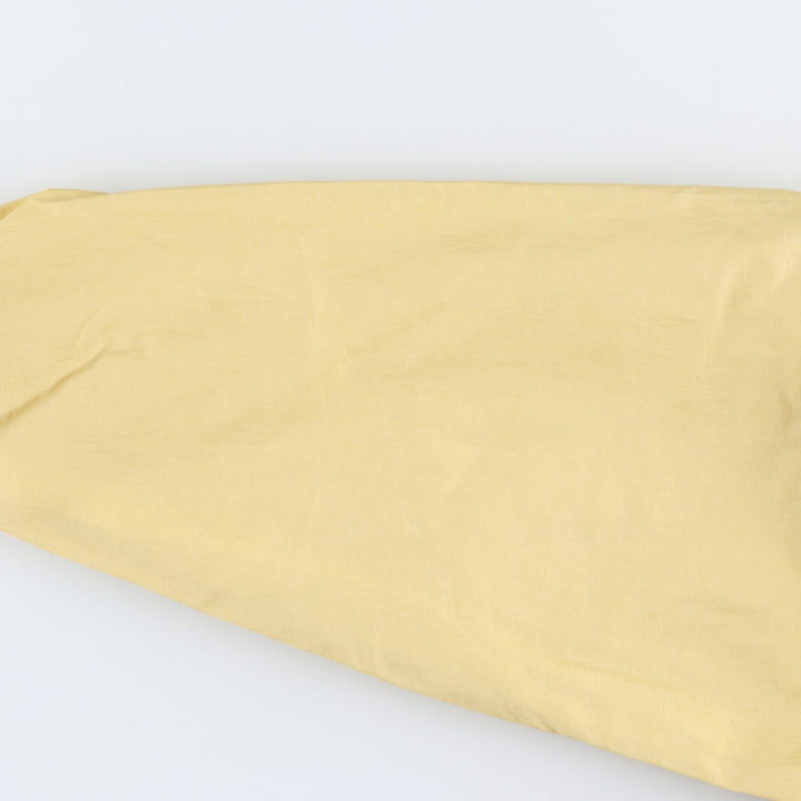 90'S Champion Notre Dame University V-neck nylon pullover, men's size L equivalent, vintage. Nylon yellow type Vintage Second Hand