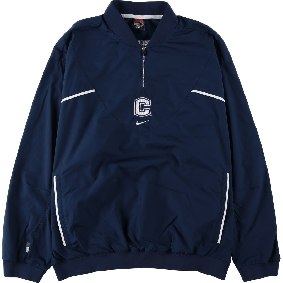~2000'S Nike Team CLIMA-FIT Half-Zip Warm-Up Pullover, Men's Size L (approx.) polyester navy blue type Vintage Second Hand