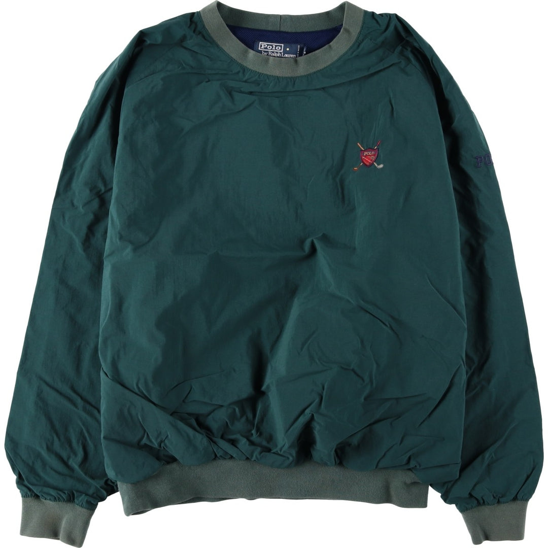 Ralph Lauren POLO by Ralph Lauren nylon pullover, men's size M Nylon green type Vintage Second Hand