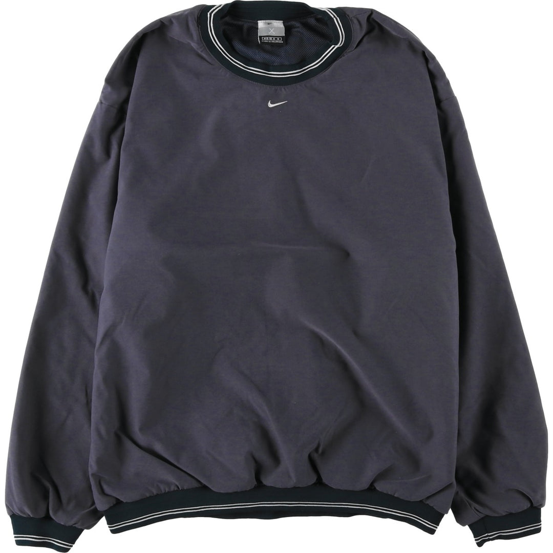 2000'S Nike Center Logo Warm-up Pullover, Men's Size M (approx.) polyester navy blue type Vintage Second Hand