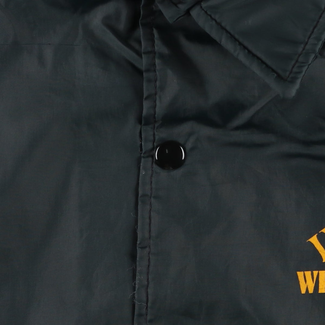 ~90'S Dunbrooke Coach Jacket, Made in USA, Men's XL equivalent, Vintage Nylon black type Vintage Second Hand