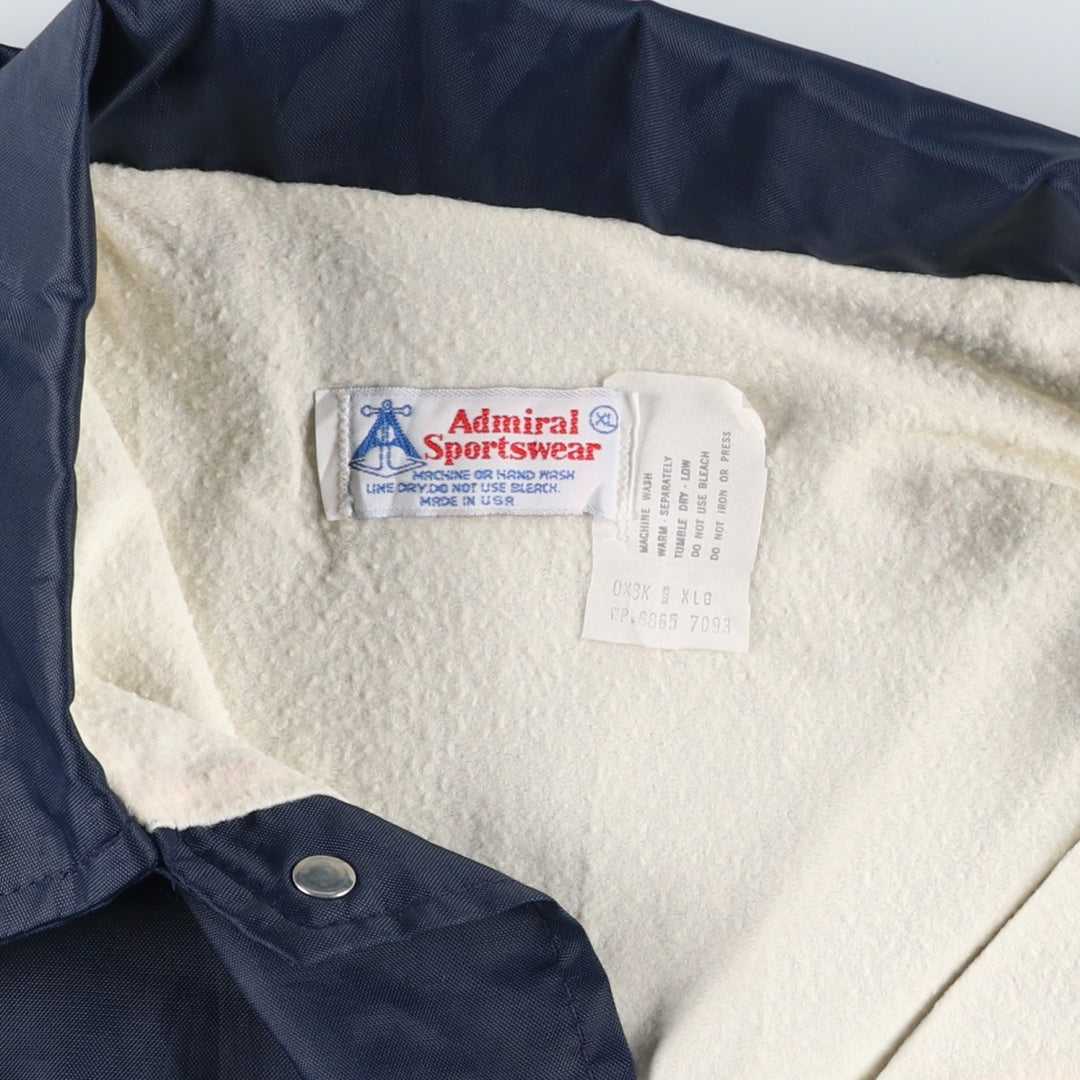 Admiral Sportswear Coach Jacket, Made in USA, Men's XL equivalent, Vintage. unclear navy blue type Vintage Second Hand