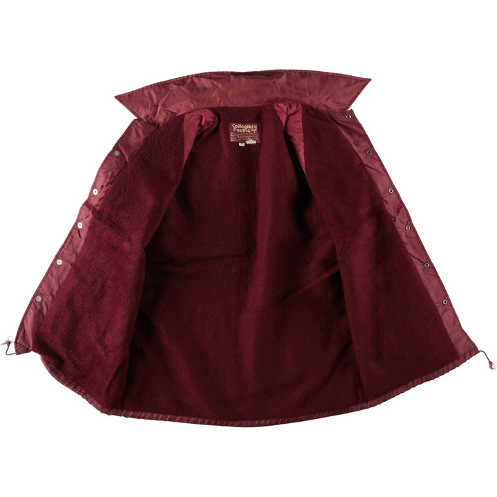 80'S COLLEGIATE PACIFIC College Coach Jacket, Made in USA, Men's Size M (approx.), Vintage unclear wine-red Vintage Second Hand