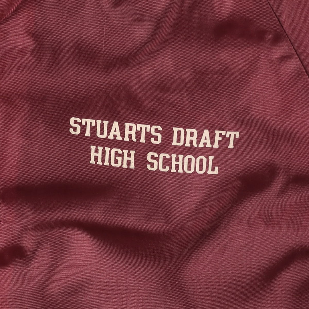 80'S COLLEGIATE PACIFIC College Coach Jacket, Made in USA, Men's Size M (approx.), Vintage unclear wine-red Vintage Second Hand