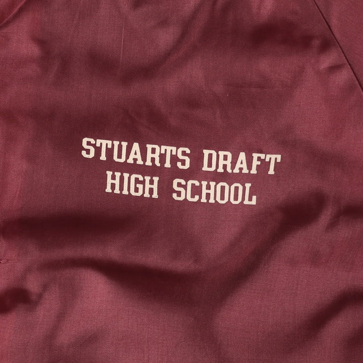 80'S COLLEGIATE PACIFIC College Coach Jacket, Made in USA, Men's Size M (approx.), Vintage unclear wine-red Vintage Second Hand