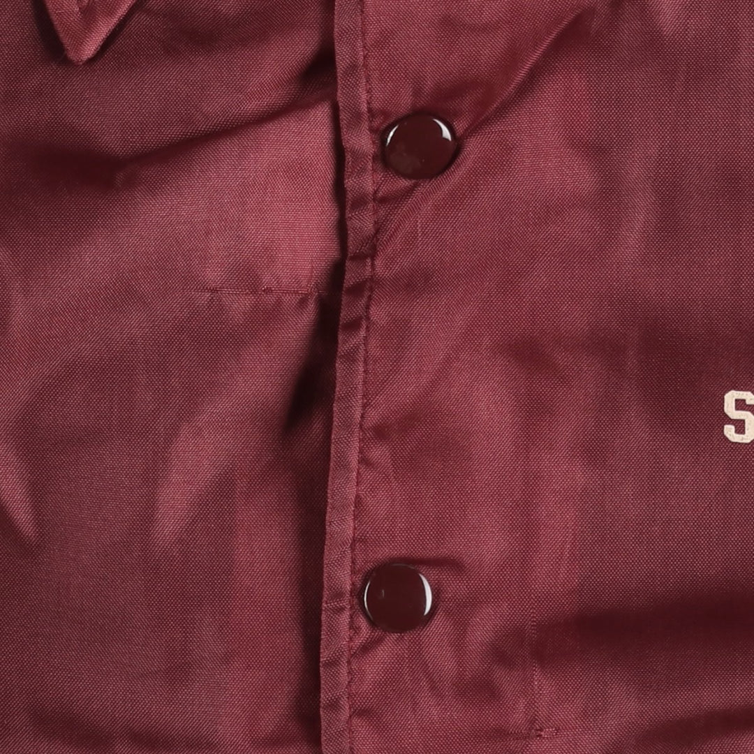 80'S COLLEGIATE PACIFIC College Coach Jacket, Made in USA, Men's Size M (approx.), Vintage unclear wine-red Vintage Second Hand