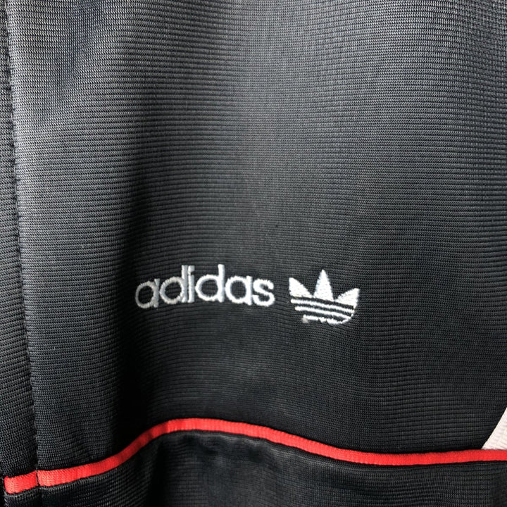 1980'S Adidas ATP-type track jacket, made in USA, men's size M equivalent, vintage. polyester black type Vintage Second Hand