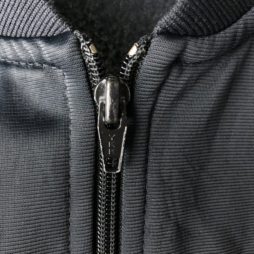 1980'S Adidas ATP-type track jacket, made in USA, men's size M equivalent, vintage. polyester black type Vintage Second Hand