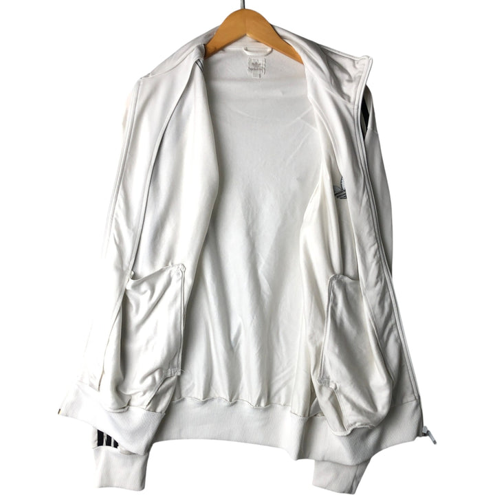 Adidas Trefoil Logo Track Jacket, Men's Size L (approx.) polyester white type Vintage Second Hand