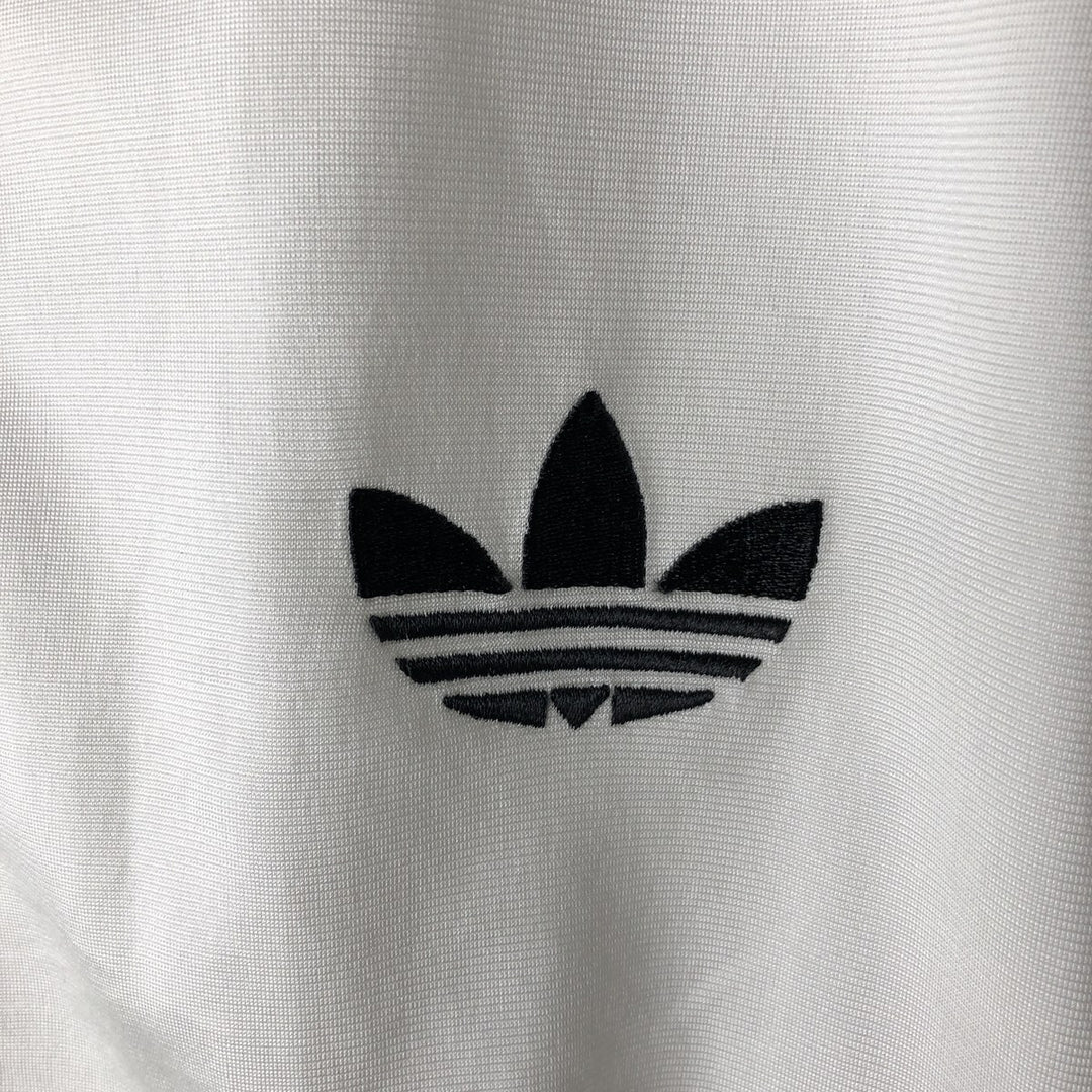 Adidas Trefoil Logo Track Jacket, Men's Size L (approx.) polyester white type Vintage Second Hand