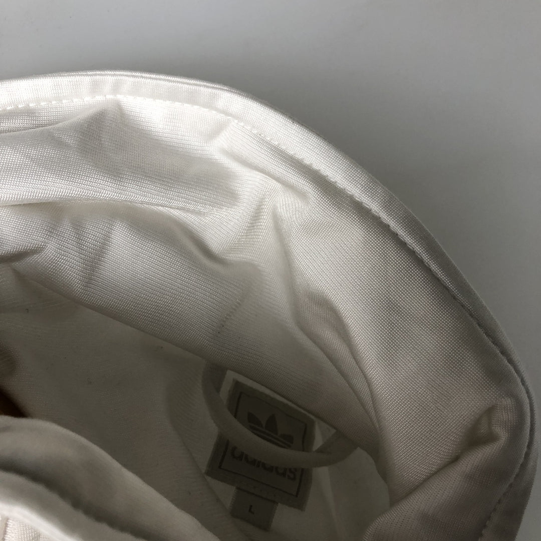 Adidas Trefoil Logo Track Jacket, Men's Size L (approx.) polyester white type Vintage Second Hand