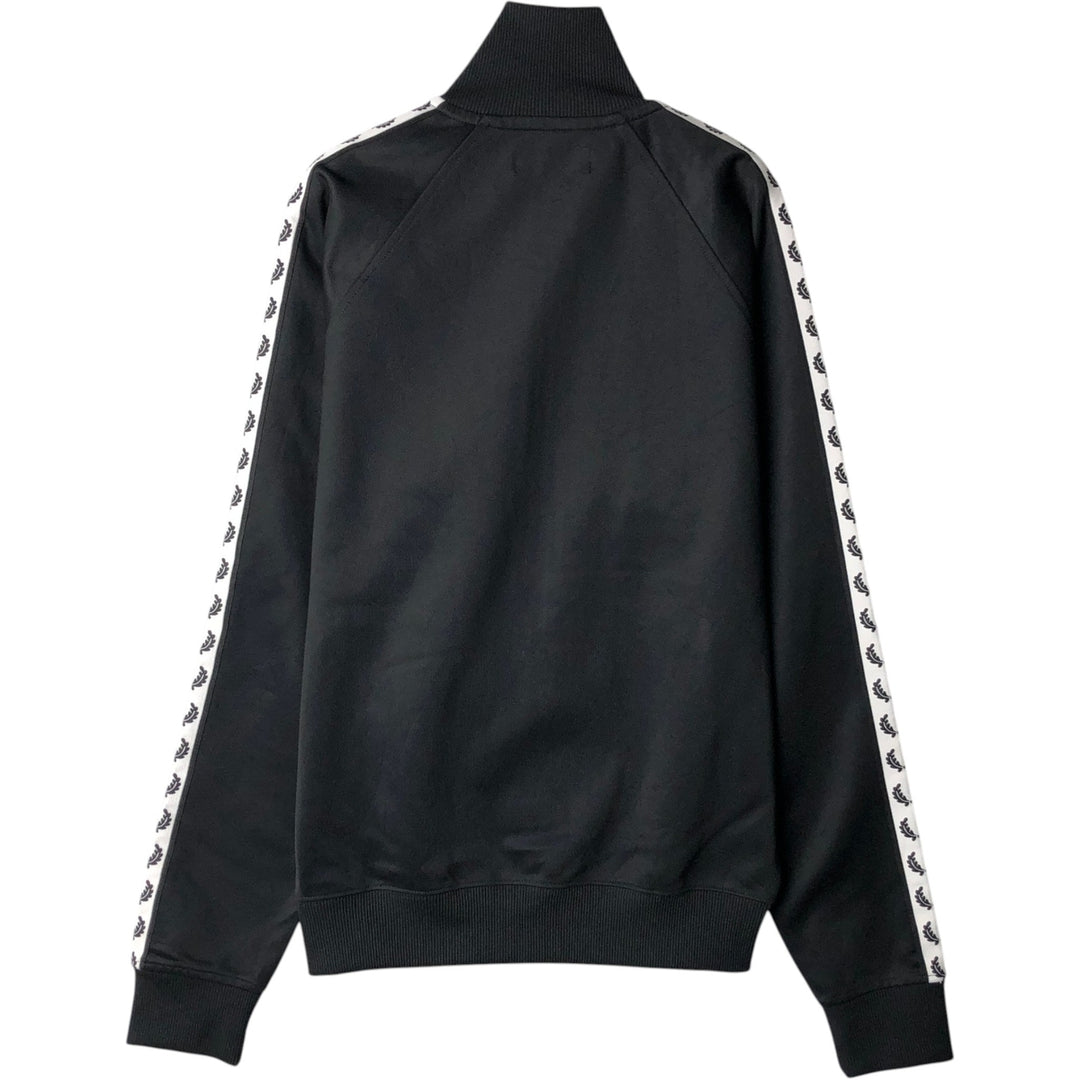 Fred Perry track jacket with one-point logo, men's size S (approx.) polyester black type Vintage Second Hand