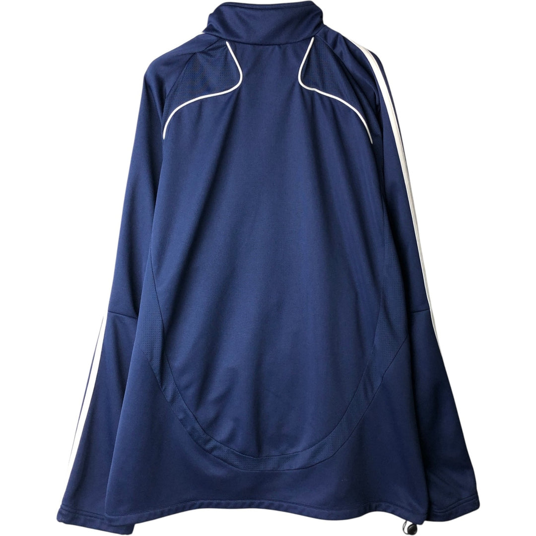 00'S adidas jersey track jacket, men's XL size polyester blue type Vintage Second Hand