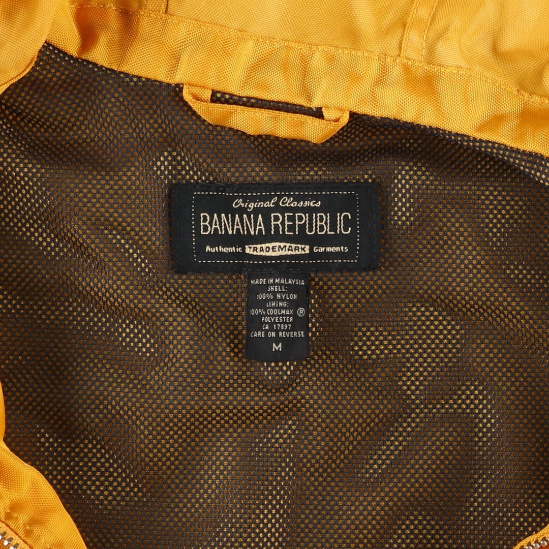 90s-00'S Banana Republic Fireman Jacket Rain Parka Men's Size M (Equivalent) Vintage Nylon yellow type Vintage Second Hand