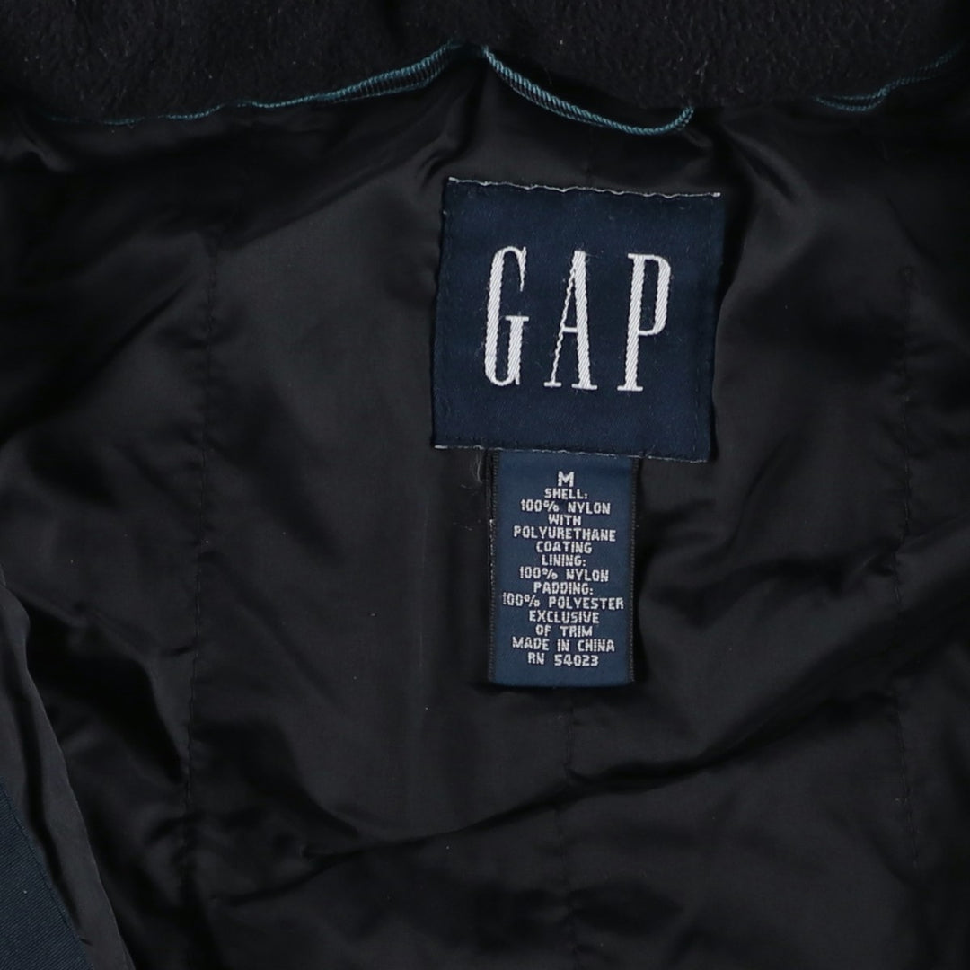90'S GAP Vintage Padded Puffer Jacket, Men's Size Medium Nylon navy blue type Vintage Second Hand