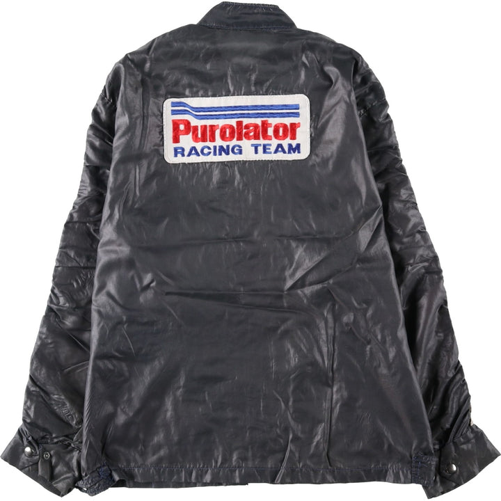 Vintage nylon racing jacket, men's size M unclear black type Vintage Second Hand