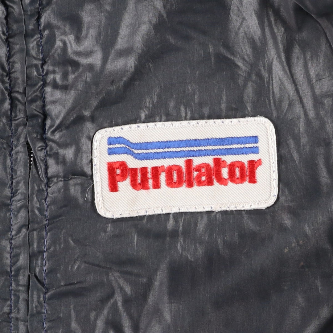Vintage nylon racing jacket, men's size M unclear black type Vintage Second Hand