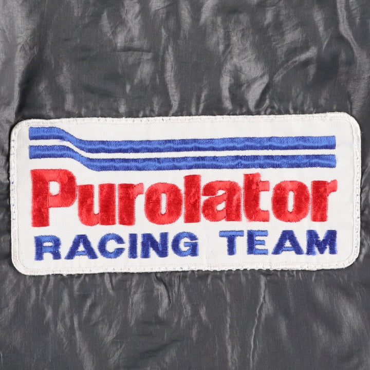 Vintage nylon racing jacket, men's size M unclear black type Vintage Second Hand