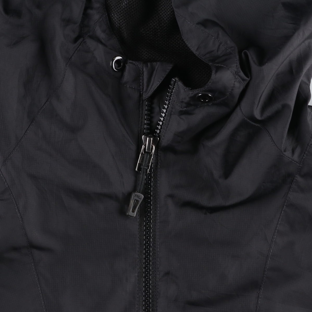 Ralph Lauren POLO SPORT hooded windbreaker, men's size XL (approx.) polyester black type Vintage Second Hand