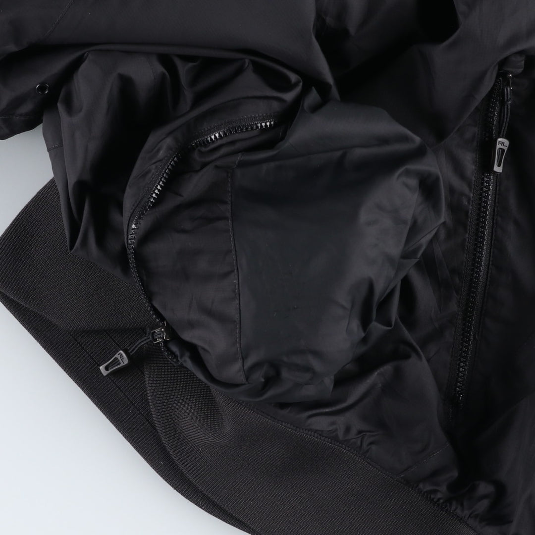 Ralph Lauren POLO SPORT hooded windbreaker, men's size XL (approx.) polyester black type Vintage Second Hand