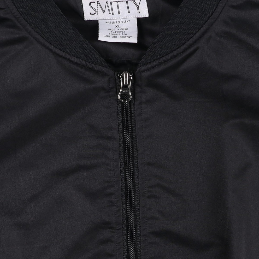 SMITTY Windbreaker, Men's Size XL (equivalent) polyester black type Vintage Second Hand