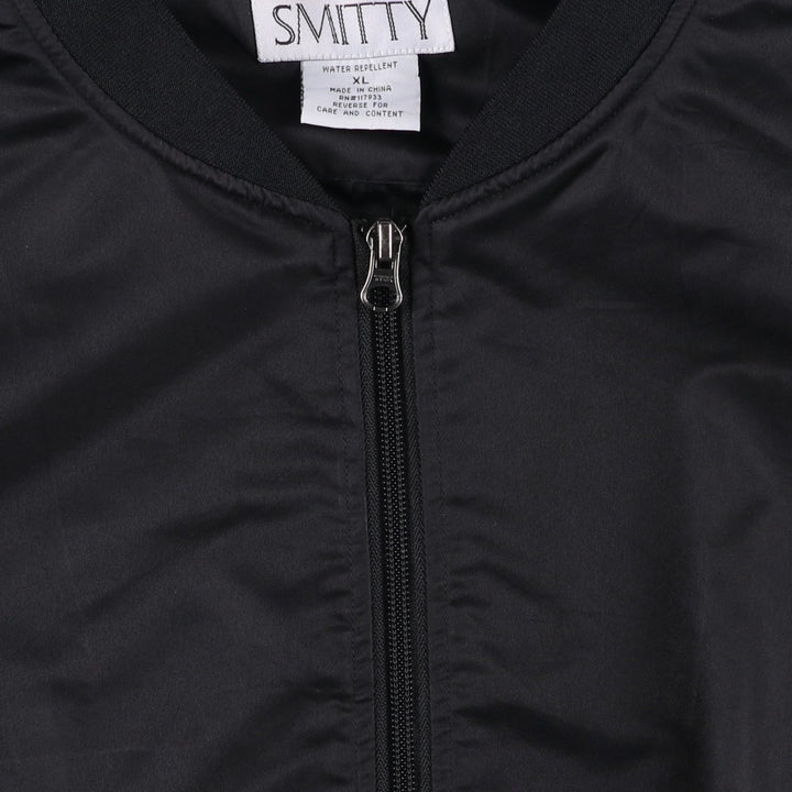 SMITTY Windbreaker, Men's Size XL (equivalent) polyester black type Vintage Second Hand