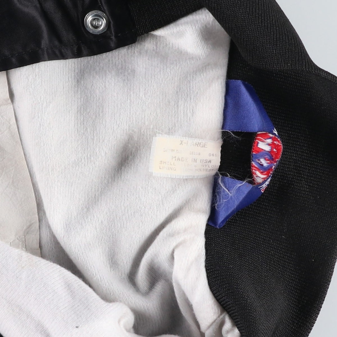 80s-90'S ASW JACKETS Chevrolet Badge Nylon Varsity Jacket Award Jacket Made in USA Men's XL Equivalent Nylon black type Vintage Second Hand